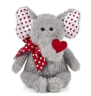 【高雄百貨】愛心絨毛大象玩偶 情人節絨毛娃娃大象抱枕 象寶寶娃娃擺飾小朋友玩具玩偶娃娃禮物