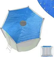 14ft Trampoline Canopy for 6 Poles Trampolines, Oxford Waterproof Trampoline Shade Cover, Sun Protection Trampoline Accessories for Backyard Playground