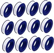 PLAFOPE 12mm x 0.075mm Ptfe Tape 30 Pieces Plumbers Tape Thread Sealant Waterproof Corrosion-resistant for Plumbing and Leak Repairs