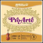 D'Addario Pro-Arte Cello Single A String 1/4 Scale Medium Tension