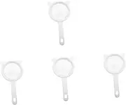 Cabilock 4pcs Fine Mesh Yogurt Filter Strainer for Juice Tea Paint Soy Milk Stainless Steel Kitchen Sieve