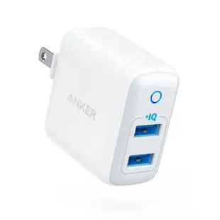 Anker PowerPort II 充電座 2PORT PIQ2.0 (白) A2027121【群光公司貨】