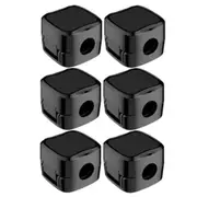Black USB Charger Cable Holder Tidy Cord Lead Organiser Magnetic Wire Clips