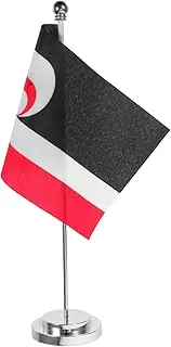 KALLORY National Flag Table Flag Small Desk Banner Mini Office Banner New Zealand Decorations Hawaii Office Supplies Plastic