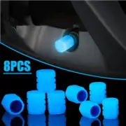 Blue Glow In The Dark Car Tire Valve Covers Wheel Tyre Rim Stem Caps Accessories (for: Volkswagen)