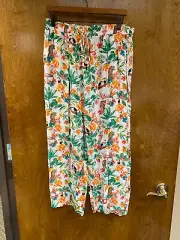 Women NWT "Jane + Delancey" colorful jungle theme harem pants. Size XL