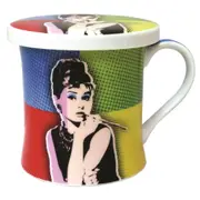 Pop Art Mug & Coaster (Audrey Hepburn)