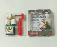 在飛比找蝦皮購物優惠-🎅DIY 迷你滾輪印章🎅 聖誕風三款圖案一次擁有 附紅色印泥