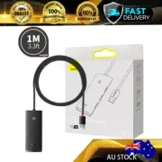 Baseus Lite Series 4-Port USB-A HUB Adapter (USB-A to USB 3.04 ) 1m-Black