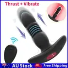 Telescopic Thrusting Anal Vibrator Butt Plug Prostate Massager Dildo Sex Toys
