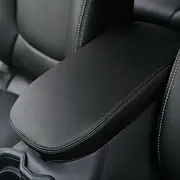 Center Console Armrest Cover for 2025 Toyota RAV4 Accessories 2024 2023 2022 2021 2020 2019 Leather Middle Console Lid Cover Pad Protector Elbow Arm Rest Covering Car(Black)