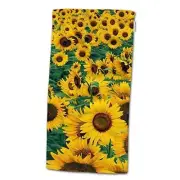 Sunflower Hand Towels Beautiful Sunflower Yellow and Green Soft Hand Towel-105