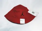 Bucket Hat Nike Jordan Jumpman YOUTH Boys Twill Black Chrome Badge One Size Red