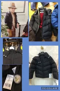 在飛比找Yahoo!奇摩拍賣優惠-金安德森黑色卡格羽絨衣 有110.120cm