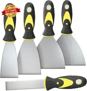 5pcs Putty Set – 1" to 5" Spackle & Paint Scrapers for Drywall