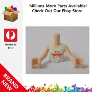 Genuine LEGO™ Light Nougat Torso Mini Doll Friends White 250 6289240 6328294 New