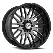 20x10 XF Off-Road XF-240 Gloss Black & Brushed DDT Wheel 6x135/6x5.5 (-24mm)