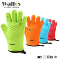 在飛比找蝦皮購物優惠-Walfos 2 件食品級矽膠廚房耐熱燒烤手套