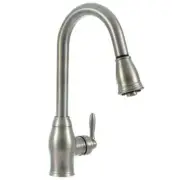 Glacier Bay Newbury FP4A0033BNV Pull-Down Kitchen Faucet in Stainless Steel