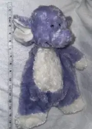 Baby Ganz Flat a Pat Elephant Purple Plush Lovey Lovie Stuffed Animal Toy Tags
