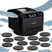 CARDSPIN 2-in-1 Automatic Card Shuffler & Dealer, 12 Wireless Remotes, Built-in Game Rules, UNO, Rummy, Blackjack, Adjustable Shuffling Speed & Dealing Distance, 360°/180° Deal