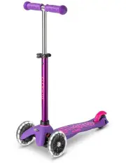 [Micro] Mini Deluxe LED 3 Wheel Scooter in Purple/Pink