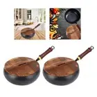 Nonstick Wok Cooking Wok Cookware No Coating Iron Pan Flat Bottom Wok for