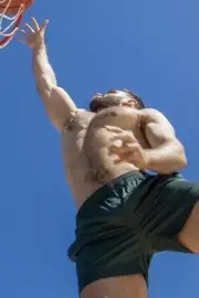 [D197] Male Model Showing Off Body To Viewer Fine Art Hunky Physique