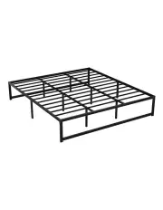 [Artiss] Tino King Size Metal Bed Frame in Black