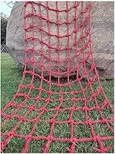 Rope Netting Climbing Cargo Net Cargo Net for Kids Climbing, Heavy Duty Child Rock Ladder Wall Hammock Playground Kids Outdoor Climb Safety Large Netting