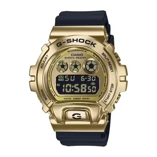 CASIO 卡西歐 G-SHOCK (GM-6900G-9)【台灣原廠公司貨】強悍街頭嘻哈金屬錶-黑金