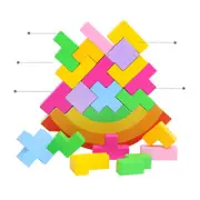 Rainbow Balancing Frame Baby Early Learning Montessori Teaching Aids Wood Blocks Toys