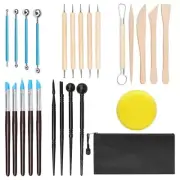 24pcs Polymer Clay Kit, Pottery Tools, Pottery Kit, Clay Sculpting Tools,6028