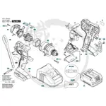 零件＊小鐵五金＊BOSCH 博世 原廠 開關 馬達 齒輪箱＊適用BOSCH 博世 GDX180-LI