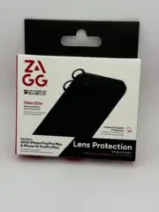 ZAGG InvisibleShield Glass Elite Aluminum Black Lens Protector iPhone 16 Pro