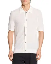 Theory Short Sleeve Linen Button Down Shirt