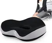 Seat Cushion, Ergonomic Coccyx Cushion for Office and Car Chair, Memory Foam Seat Cushion for Post-Op Hemorrhoids,Tailbone Pain Relief,Office Chair Cushion for Reducing Sedentary