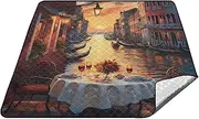 Joitme Romantic Dinner Outdoor Orange Beach Blankets, Tanning Blanket, Large Beach Blanket