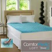 NEW! ~ COOL 3" TEXTURED ULTIMATE COMFORT MEMORY FOAM GEL BED MATTRESS PAD TOPPER