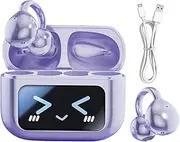 Earbuds Wireless, Smart Wireless Headset Waterproof, AI Translation Sports Clip Earplugs Noise-Cancelling Audio Audio Earphones for Daily Use Commute Work Adventures Exercise Outdoor Gym Home Travel