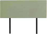 Linen Fabric Queen Bed Deluxe Headboard BedHead - Olive Green