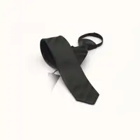 在飛比找momo購物網優惠-【拉福】密斜紋5.5cm窄版領帶拉鍊領帶(黑)