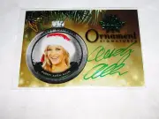 2015 Benchwarmer AUDREY ALEEN ALLEN Holiday #15 Ornament Green Auto/10 PLAYBOY