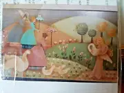 JOYCE KRENKE 1990 VICTORIAN LADIES PARK STROLL SWAN PRIMITIVES PAINTING PATTERN
