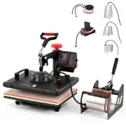 8in1 Heat Press Machine Digital Transfer Sublimation Plate 5in1 30X38cm 38X38cm