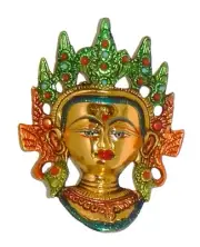 Tara Figurine Tibetan Handmade Metal Buddhist Figure Statue Wall Hanging Idol