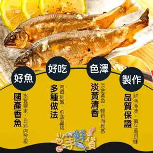 【一手鮮貨】宜蘭冷泉養殖公香魚(3盒組/單盒950g±5%)