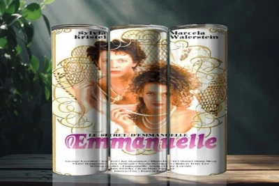 Emmanuelle'S Secret (1993) Movie Poster 20oz Stainless Steel Tumbler Metal Straw