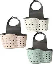 DOITOOL 3pcs Kitchen Sink Tidy Drain Hanging Bag Sink Drain Basket Strainer Soap Holder Set