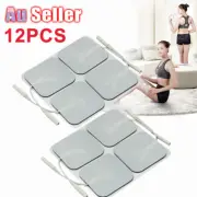 12pcs Replacement 5X5cm Tens Machine Gel Self Adhesive Electrode Pads Reusable